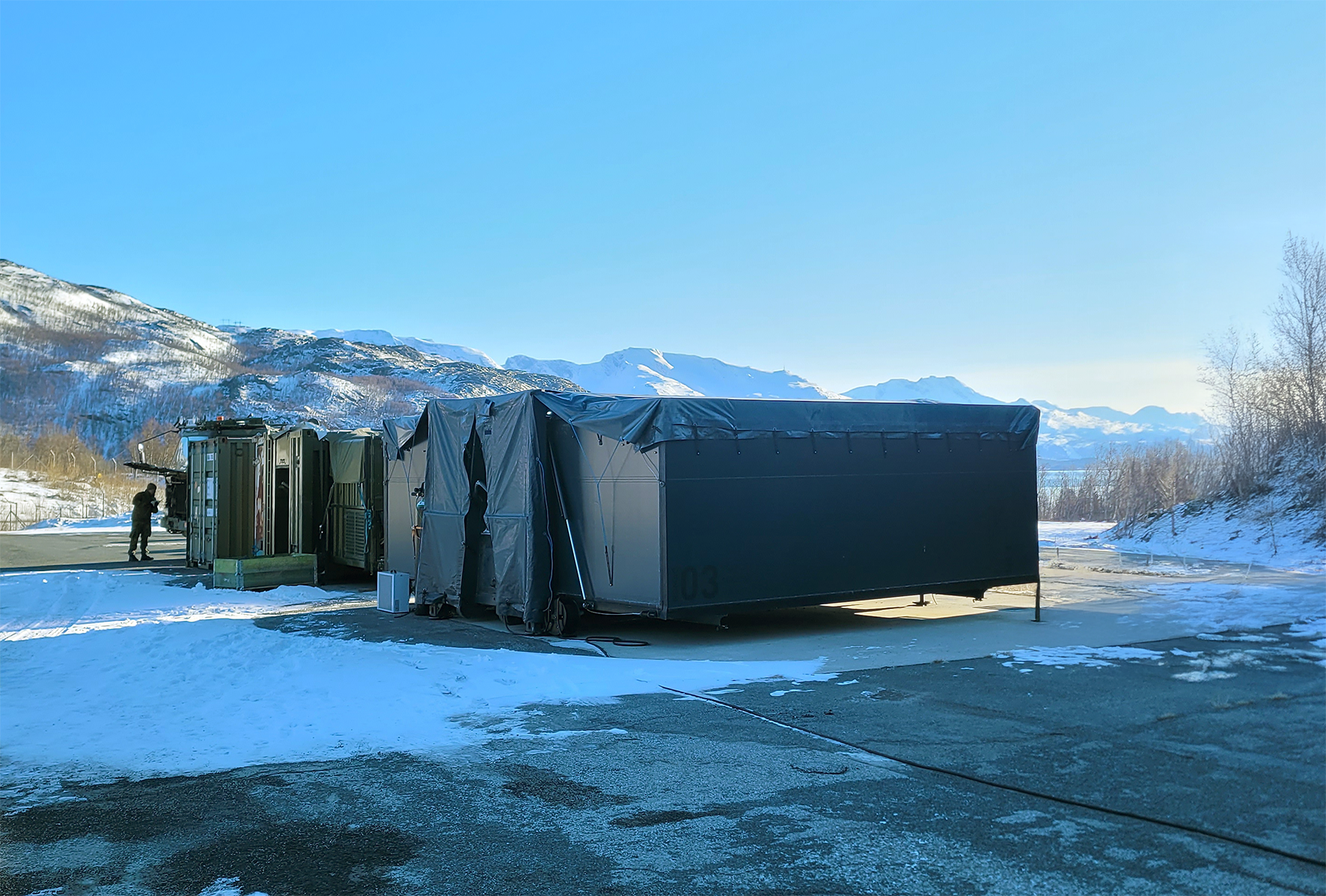 Fieldmade container deployed in the field